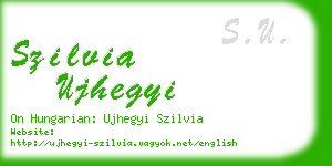 szilvia ujhegyi business card